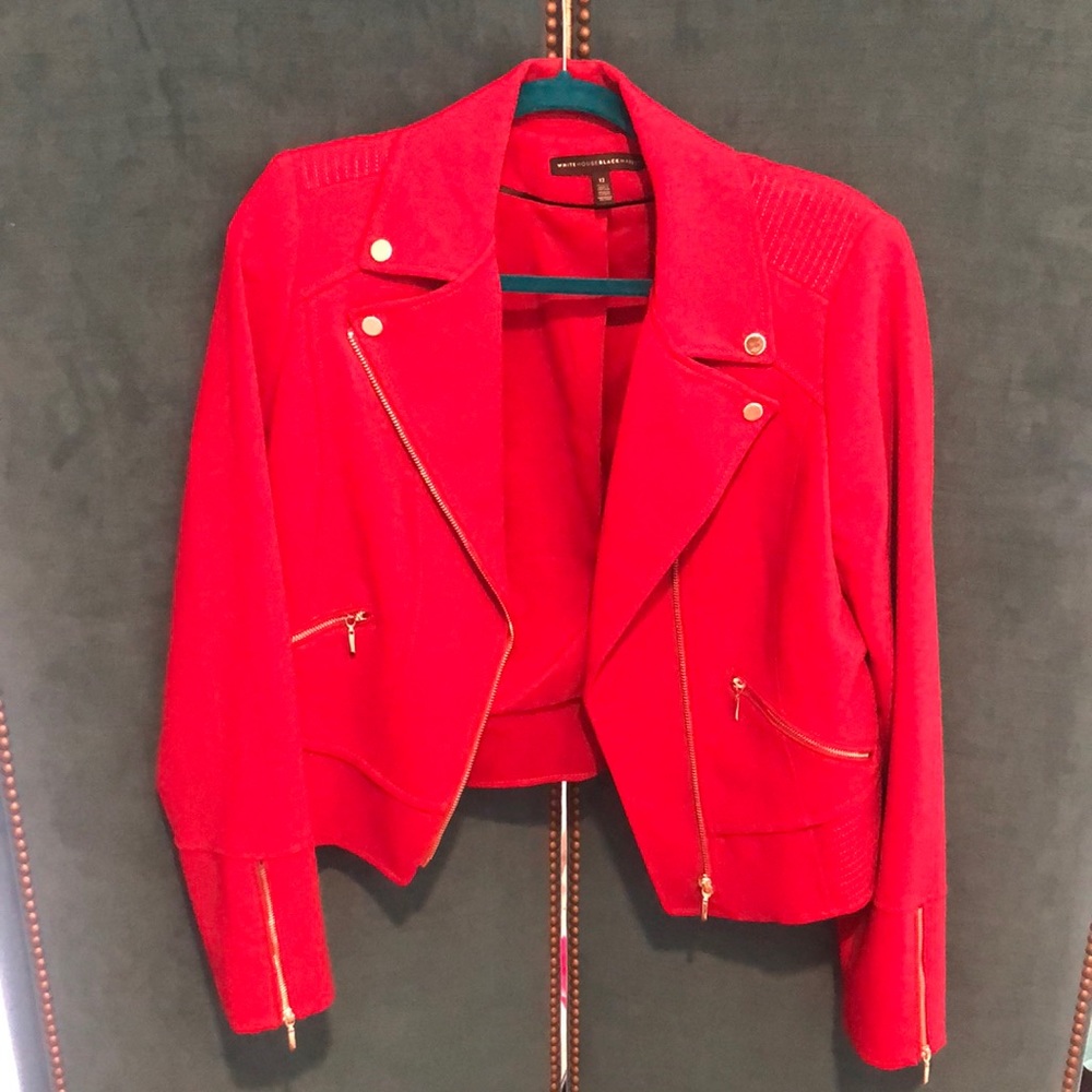 White House Black Market Red Jacket